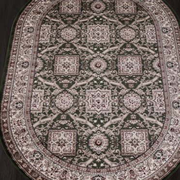 Ковер D868 - GREEN - Овал COLIZEY