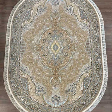Ковер G146 OVAL CREAM Mashad 1200