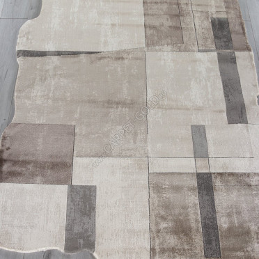 Ковер 00838C - GREY / BROWN - Прямоугольник - коллекция SAFIR