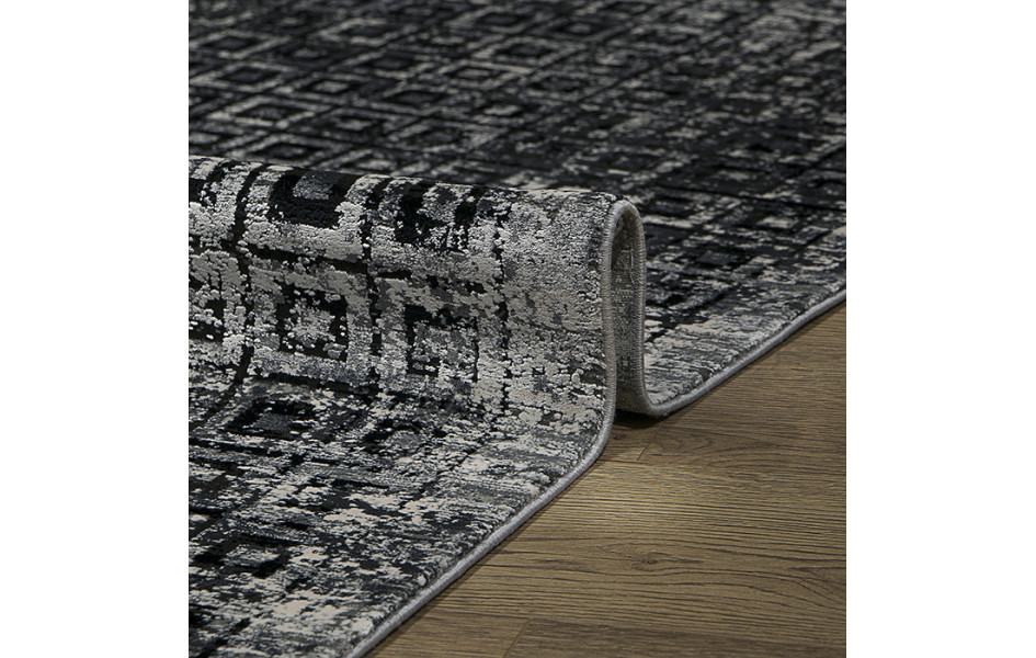 Ковер ДИЗАЙН M236I ЦВЕТ BLACK / C_DGREY