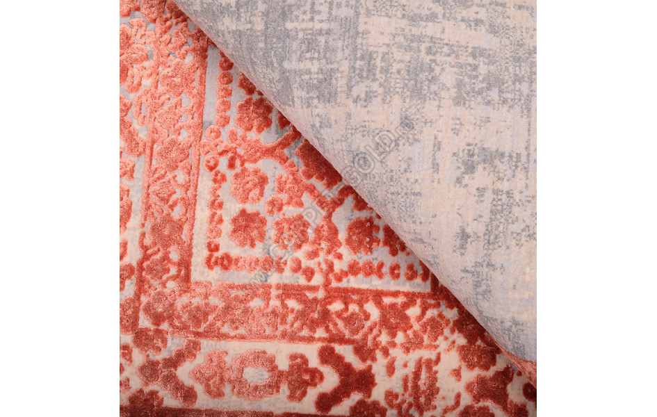 Турецкий ковер Art Deco ДИЗАЙН 3035A ЦВЕТ CREAM2 / ORANGE_2