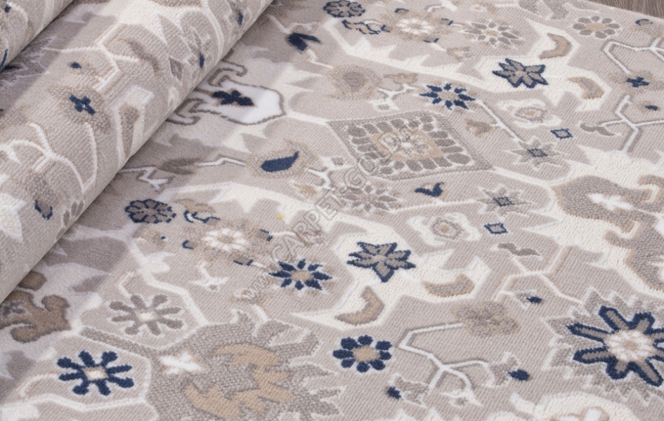 Ковер 8670 - GRAY - Прямоугольник - коллекция RICHI