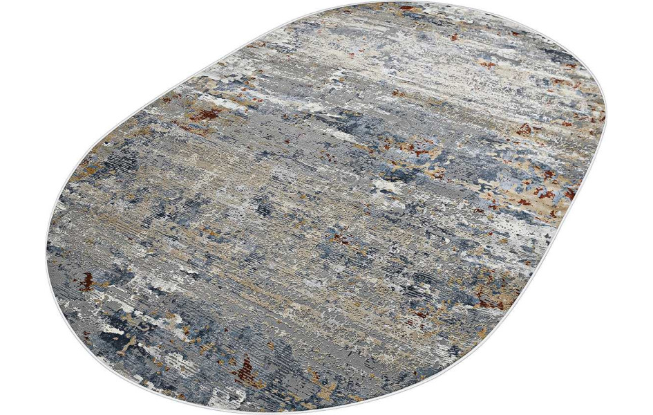 Турецкий ковер Regnum 37938A OVAL BLUE / L.GREY
