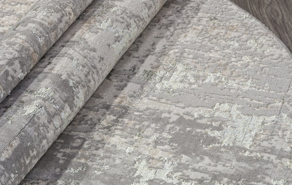 Ковер F165 - CREAM-BLUE - Овал - коллекция LIMAN