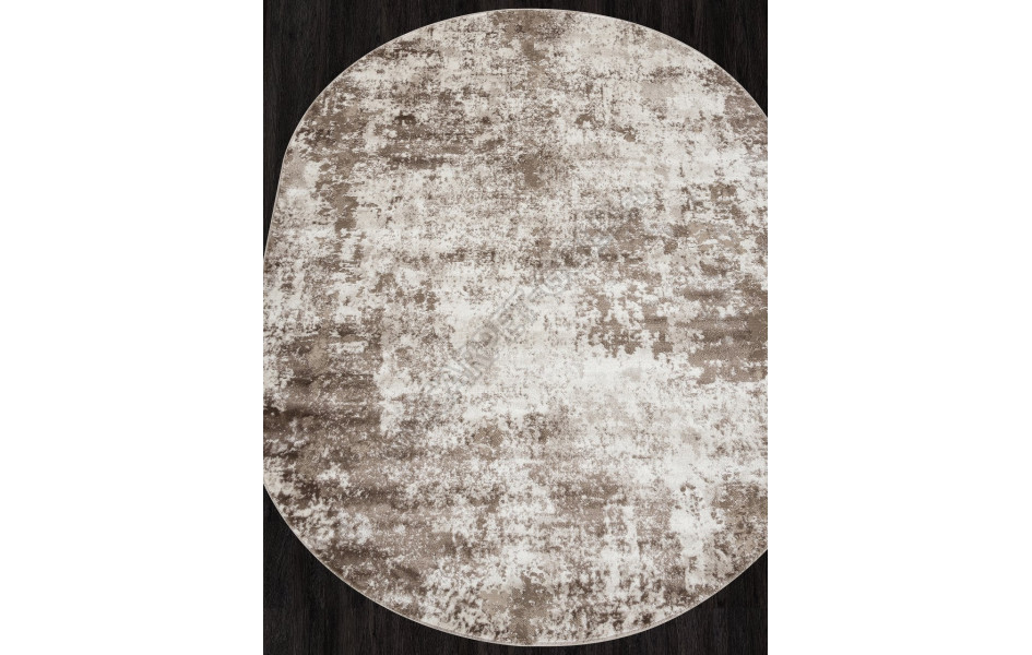 Ковер в стиле модерн F172 - BEIGE - Овал - коллекция ALABAMA
