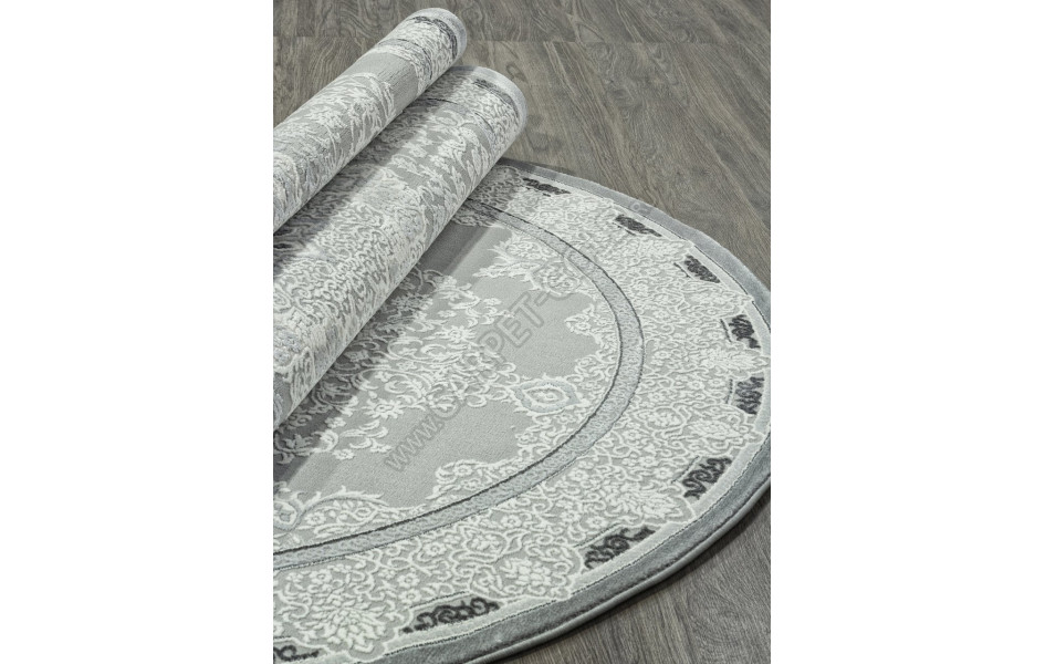 Ковер GL038G - GREY / GREY - Овал - коллекция NENSI