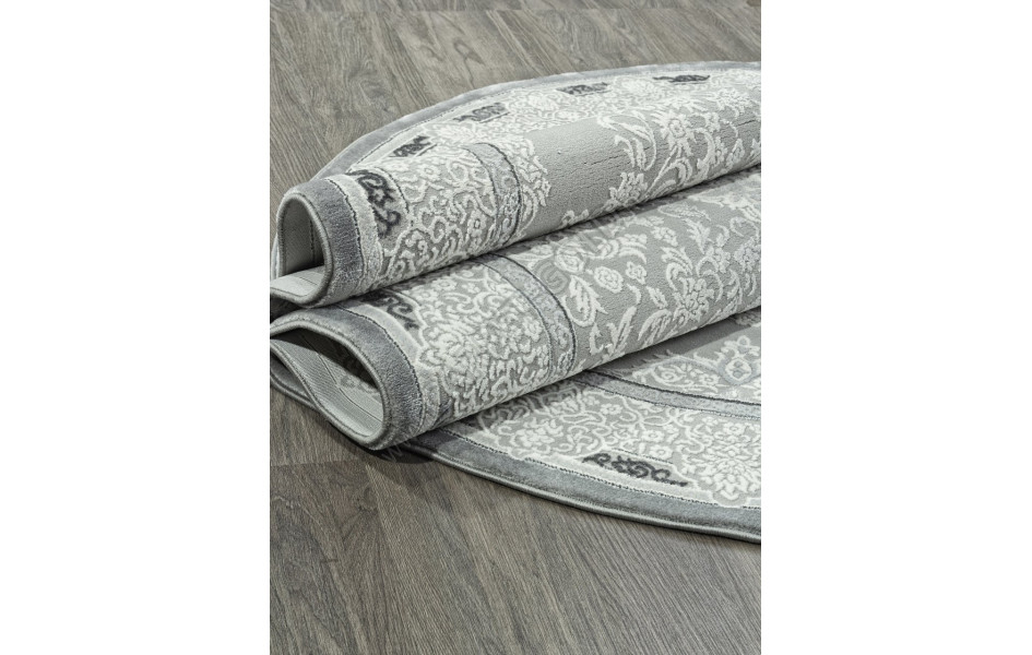 Ковер GL038G - GREY / GREY - Овал - коллекция NENSI
