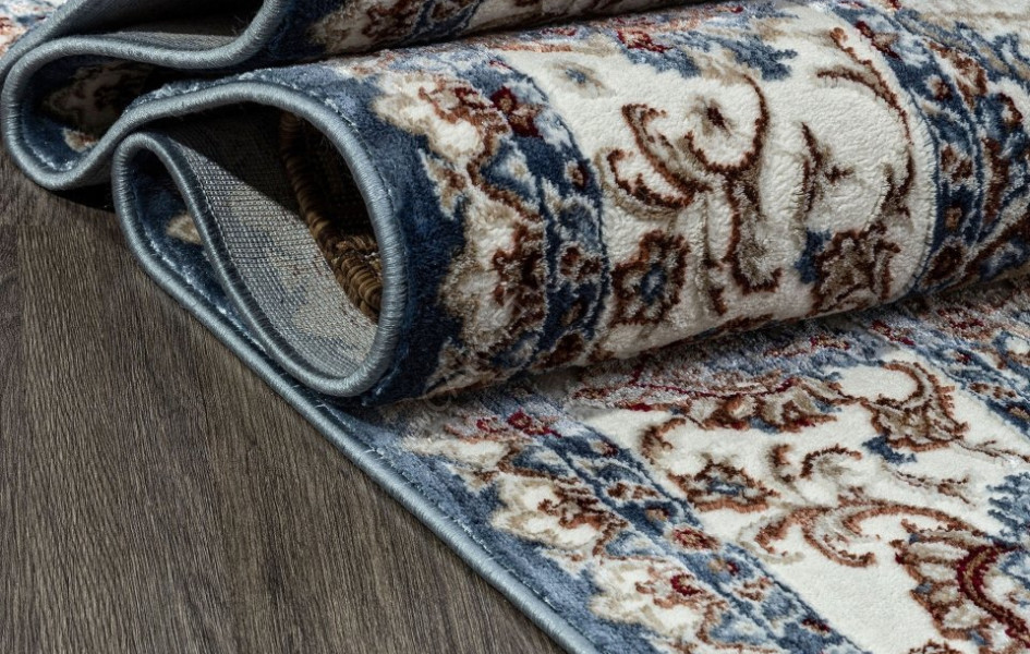 Ковер 00633A - D.BLUE FDY / BEIGE FDY - Прямоугольник - коллекция ASADU