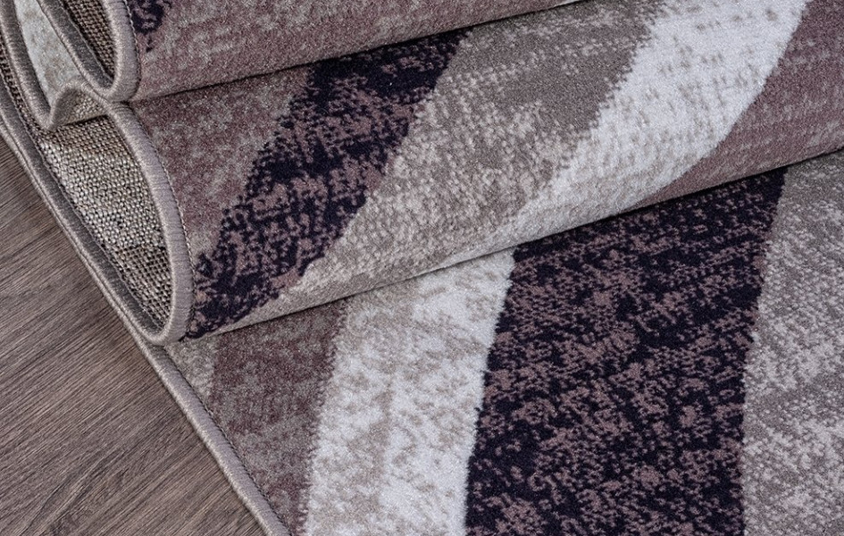 Ковер D234 - GRAY-PURPLE - Прямоугольник - коллекция SILVER